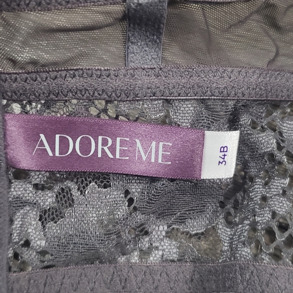 Adore Me Sexy Lace Gray Bra 34b - Picture 5 of 7